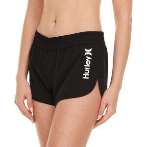 💫 Women Swim Board Shorts Black Wearing Size Small Fit Swimming Bottoms Pocket